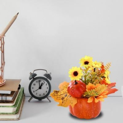 Artificial Pumpkin Flower Autumn Pumpkin Ornaments A