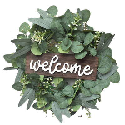 Rabbit Ears Golden Fruit Wreath Simulation Wreath Door