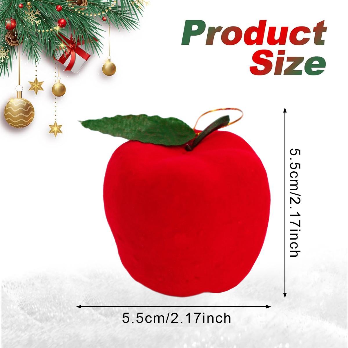Party Christmas Red 5.5cm Christmas Tree Ornaments