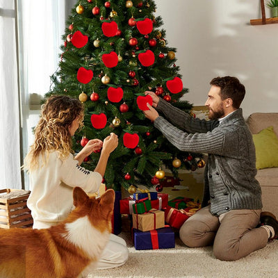 Party Christmas Red 5.5cm Christmas Tree Ornaments