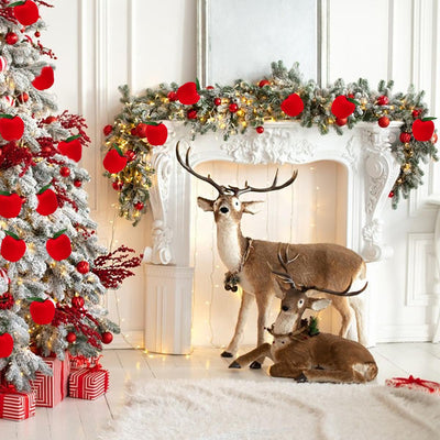 Party Christmas Red 5.5cm Christmas Tree Ornaments