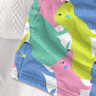 Colorful Capybara Flannel Blankets Capybara Rodent Animal Blankets For Bed Sofa Couch Super Soft Lightweight Animal Blanket 75x100cm 130x150cm