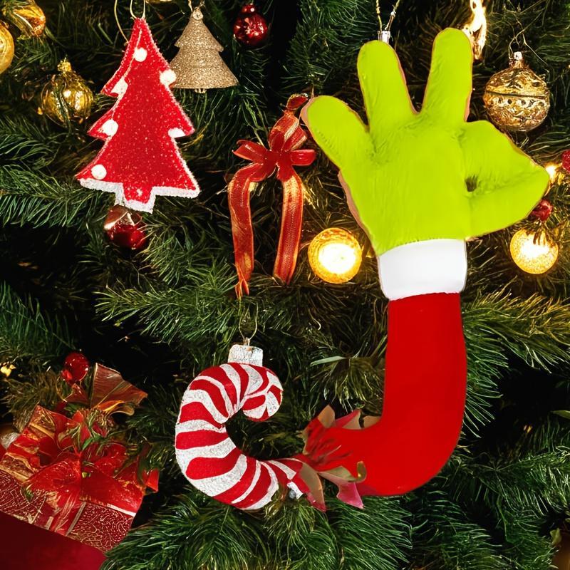 Doll Green Monster Arm Doll Elf Ornaments Christmas Tree Decorations