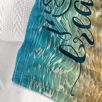 Tropical Baby Sea Turtle Flannel Fleece Blanket 3D