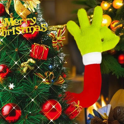 Doll Green Monster Arm Doll Elf Ornaments Christmas Tree Decorations